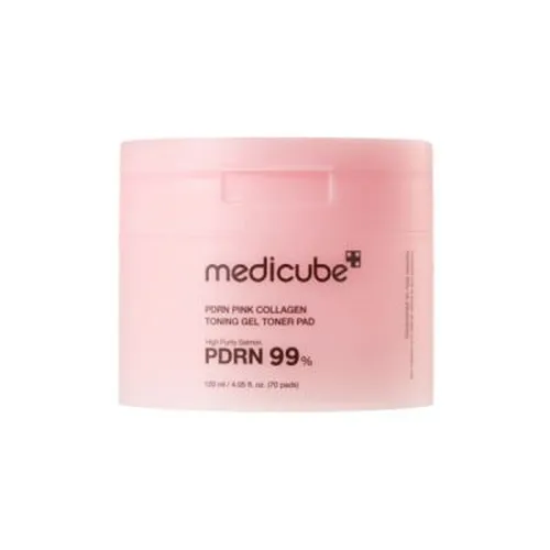 Medicube Pdrn Pink Collagen Toning gel Toner Pad 70Ea