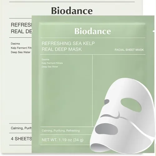[1057] BIODANCE Refreshing Sea Kelp Real Deep Mask 1Box (34g*4Ea)